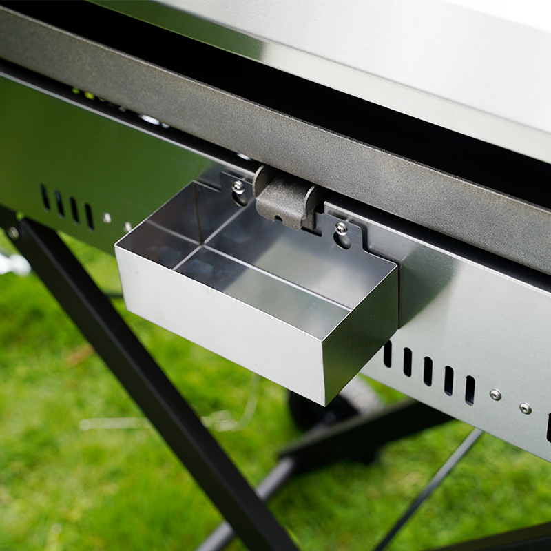 BBQ Gas Griddle 2-Burner with Foldable Cart