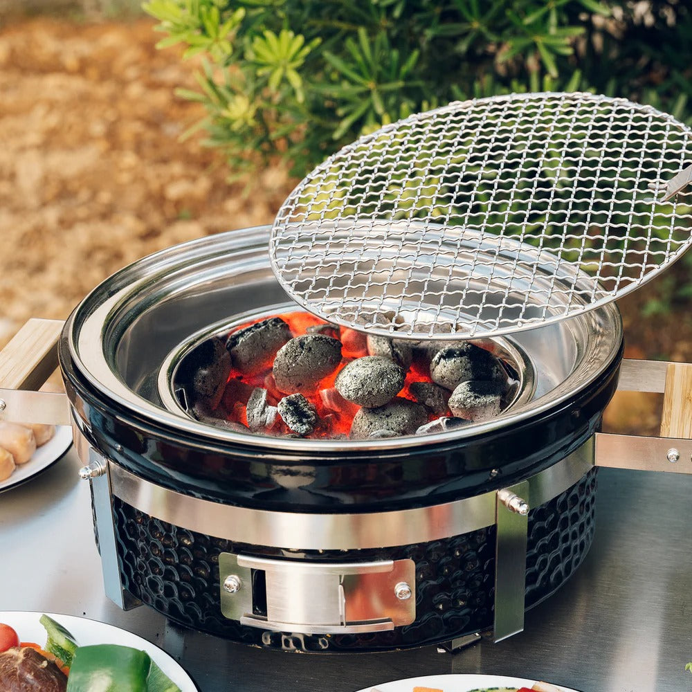 Griball Tabletop Charcoal Barbecue Grill, 14 Inch Round