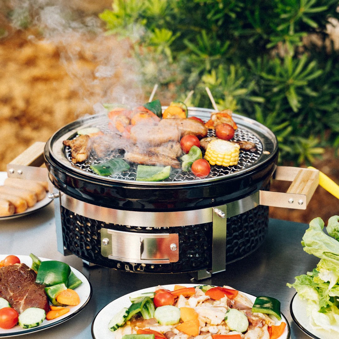 Griball Tabletop Charcoal Barbecue Grill, 14 Inch Round